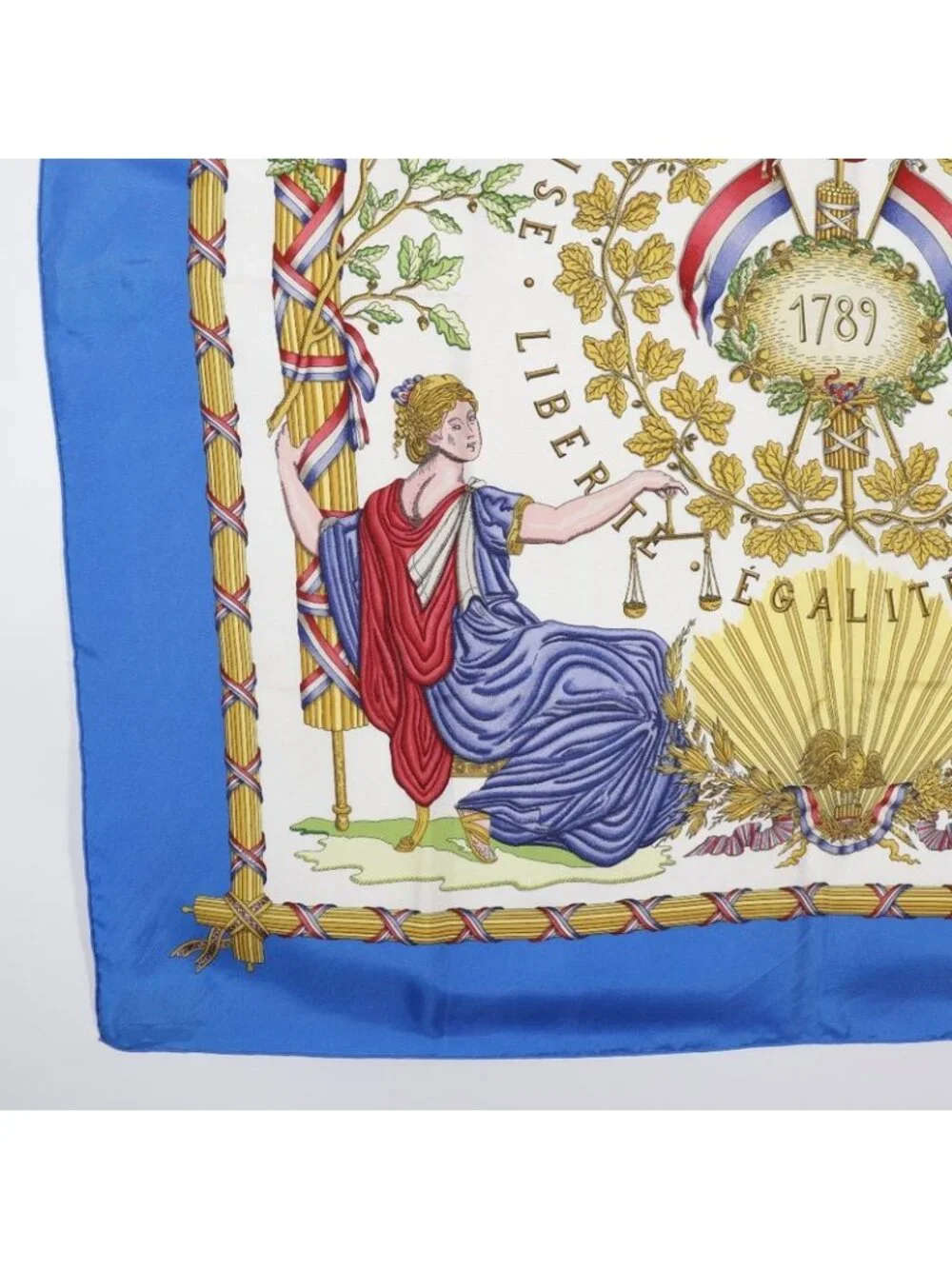 Hermes Carre 90 Silk Blue Scarf - Picture 4 of 7